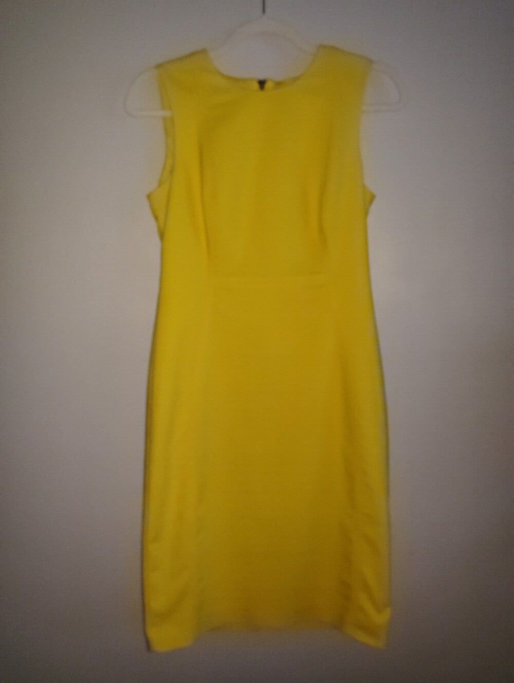 Calvin Klein Yellow Sheath Sleeveless Dress Size 4